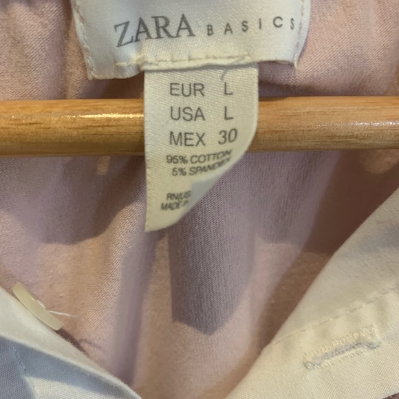 Easy one step light pastel pink work shirt from Zara. - Picture 3 of 5